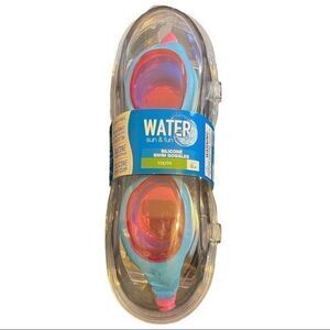 NWT Water‎ Sun & Fun Silicone Swim Goggles Youth 8+